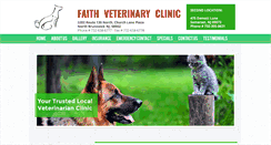 Desktop Screenshot of faithvetclinic.com